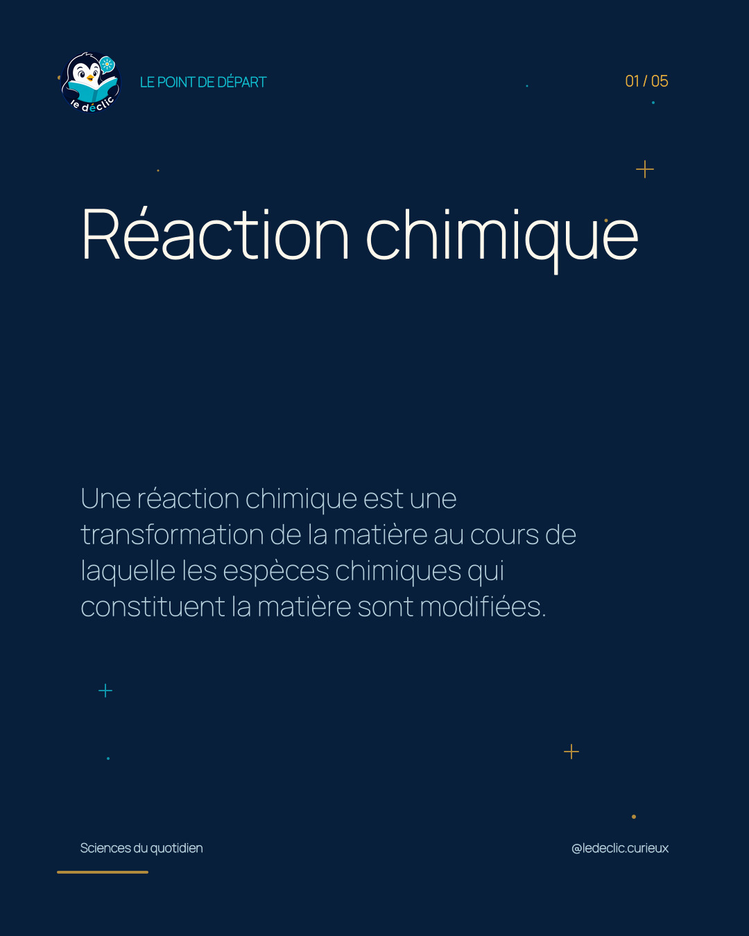 Comprendre : Réaction chimique