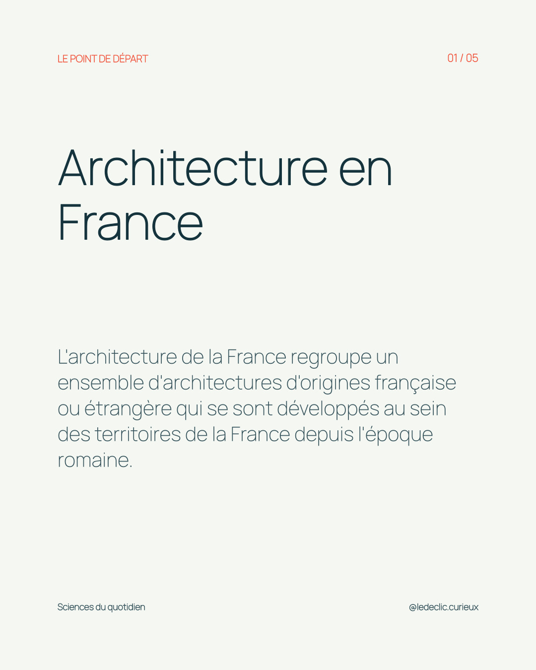 Comprendre : Architecture en France