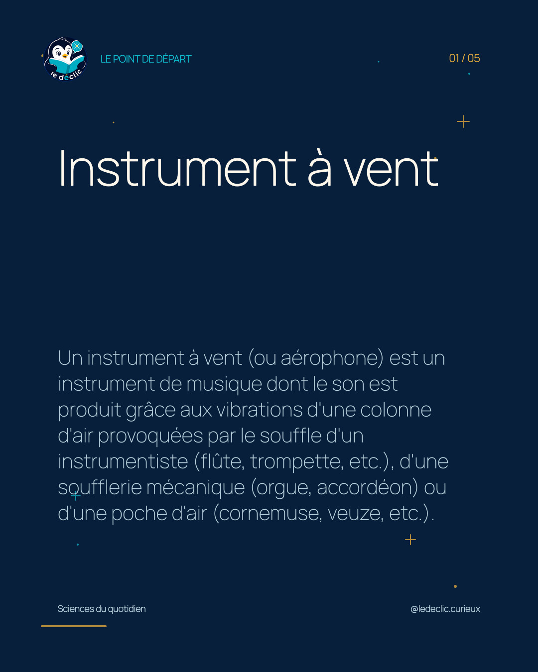 Comprendre : Instrument à vent