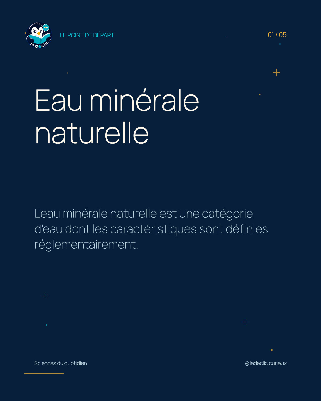 Comprendre : Eau minérale naturelle