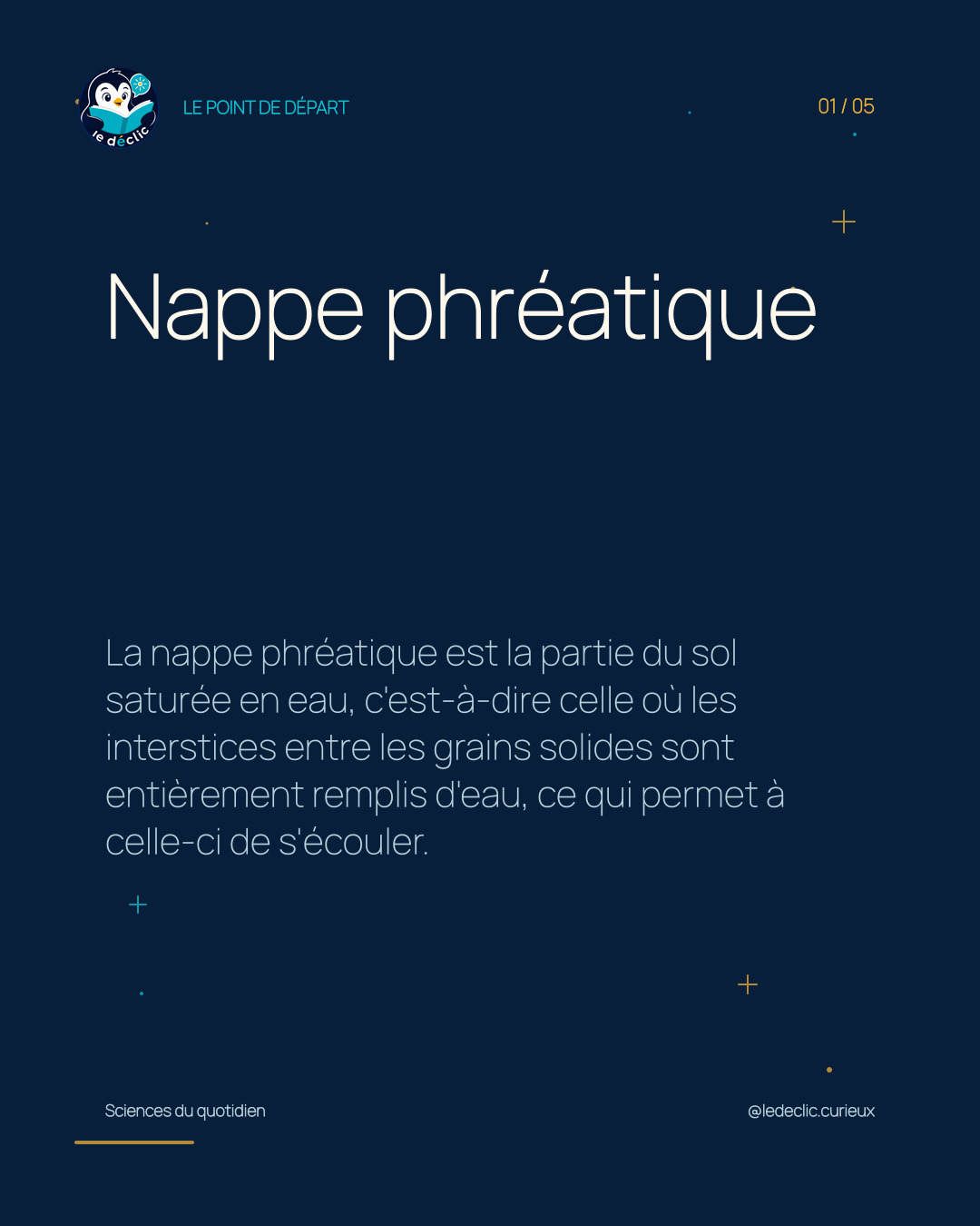 Comprendre : Nappe phréatique