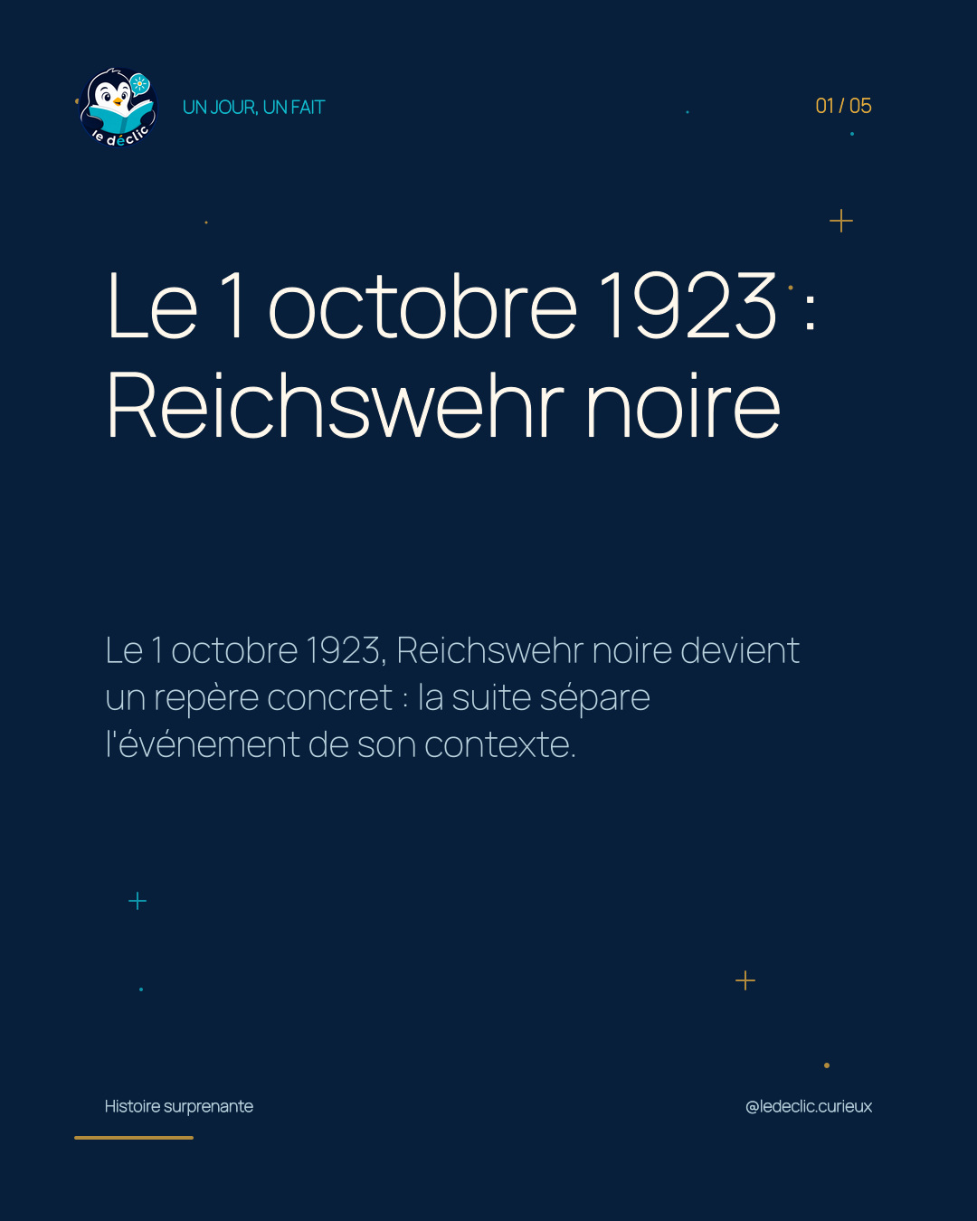 Le 1 octobre 1923 : Reichswehr noire
