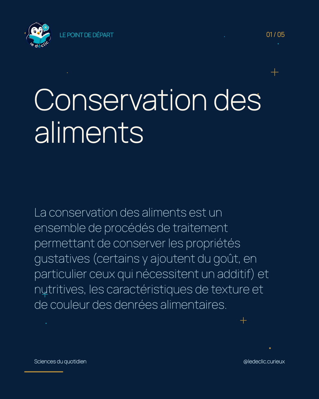 Comprendre : Conservation des aliments
